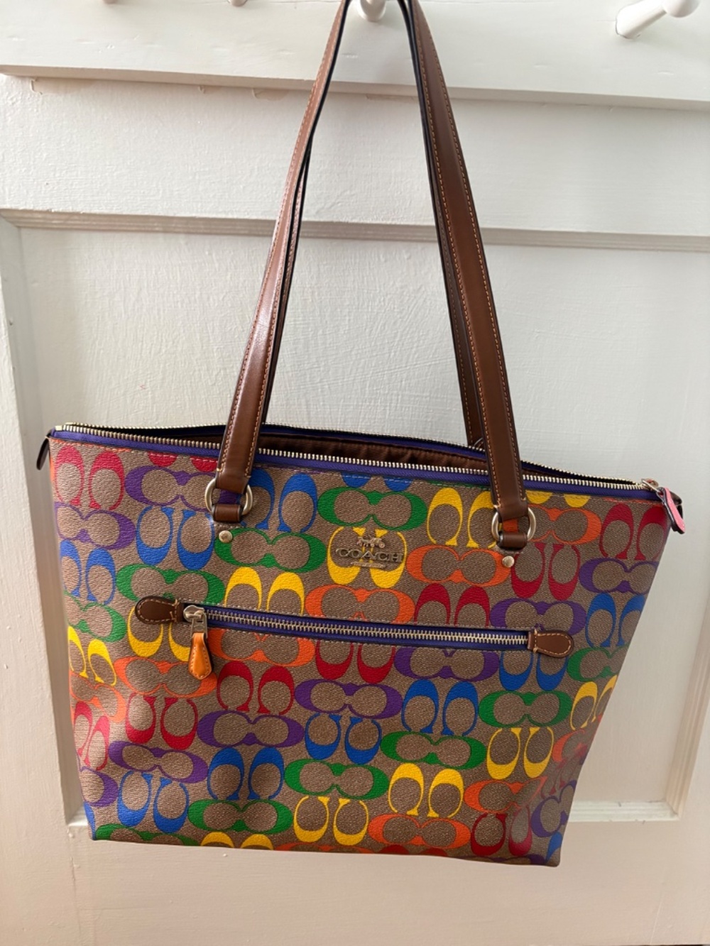 Coach Pride Gallery tote and wallet - rare rainbow - Picture 2 of 8